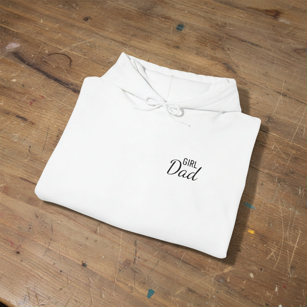 Girl Dad Embroidered Hoodie - Black Text