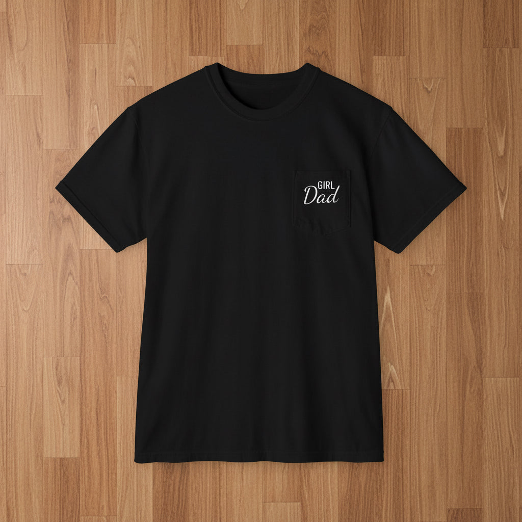 Girl Dad Pocket T-Shirt | Comfort Colors