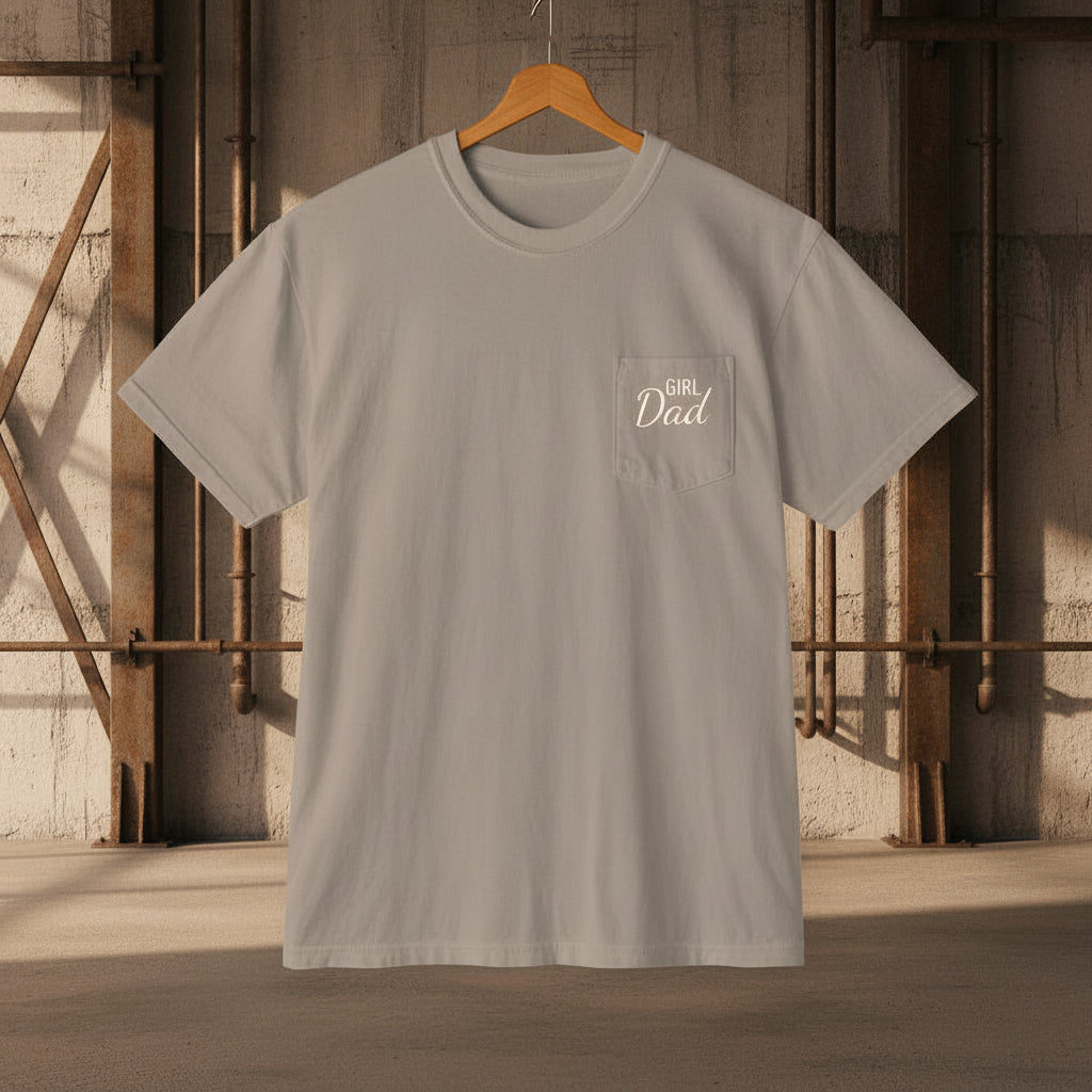 Girl Dad Pocket T-Shirt | Comfort Colors
