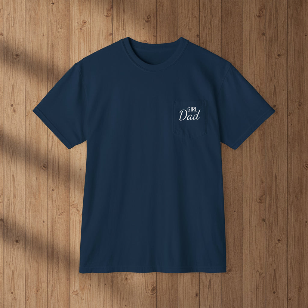 Girl Dad Pocket T-Shirt | Comfort Colors