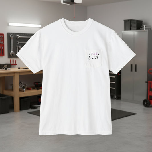 Girl Dad Pocket T-Shirt | Comfort Colors